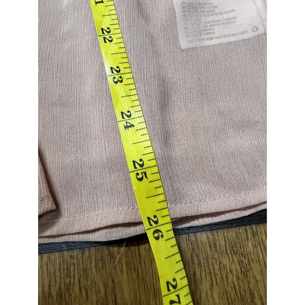 Vtg Large Peach Sheer Embroidered Lace Tunic Top Festival Boho Witchy Romantic - Picture 7 of 11